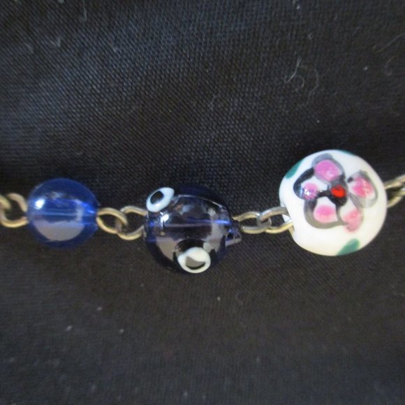 Vintage ITALIAN VENETIAN Millefiori Glass Wedding Cake Beads, Necklace 17" - Picture 10 of 14